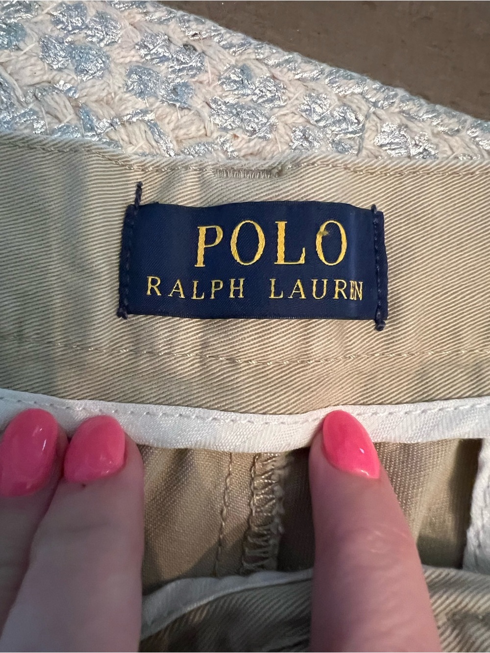 Polo by Ralph Lauren Beige Flat-Front Men's Shorts - Picture 5 of 6